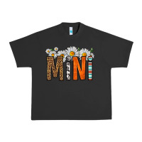 Pigment Black western daisies mini Urban Heavy Tee - HRA Design Shop