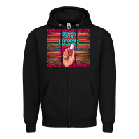 Black nail boss Zipper Hoodie - Artiststas