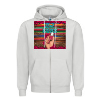 Dove Grey nail boss Zipper Hoodie - Artiststas