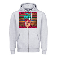 Heather Grey nail boss Zipper Hoodie - Artiststas