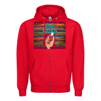 Red nail boss Zipper Hoodie - Artiststas