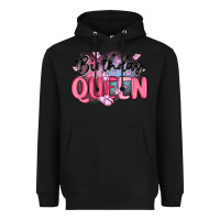 Black birthday queen Heavyweight Hoodie - MaliasSmallBusiness