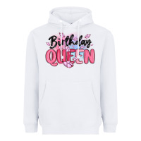 White birthday queen Heavyweight Hoodie - MaliasSmallBusiness