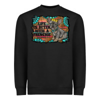 Black life is better with a frenchie Heavyweight Sweatshirt - RanaPortraitStore
