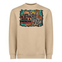Mushroom life is better with a frenchie Heavyweight Sweatshirt - RanaPortraitStore