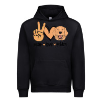 Peace Love Golden Urban Hoodie | Teevron