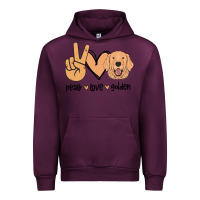 Mauve Wine Peace Love Golden Urban Hoodie - Bettercallsaul