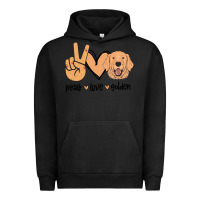 Pigment Black Peace Love Golden Urban Hoodie - Bettercallsaul
