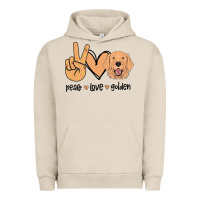 Pigment French Oak Peace Love Golden Urban Hoodie - Bettercallsaul