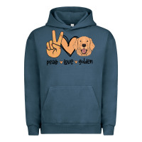 Pigment Midnight Navy Peace Love Golden Urban Hoodie - Bettercallsaul