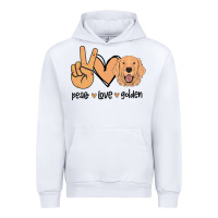 White Peace Love Golden Urban Hoodie - Bettercallsaul