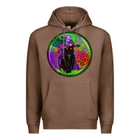 Chestnut halloween round earrings Premium Hoodie - BundleAndBundleShop