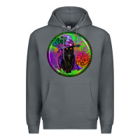 Rock halloween round earrings Premium Hoodie - BundleAndBundleShop