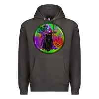 Smoke halloween round earrings Premium Hoodie - BundleAndBundleShop