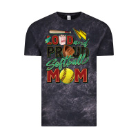 Cloud Black loud and proud softball mom Vintage Tee - Zillion Design Studio