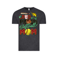 Vintage Black loud and proud softball mom Vintage Tee - Zillion Design Studio
