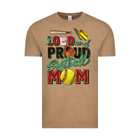 Vintage Coffee loud and proud softball mom Vintage Tee - Zillion Design Studio