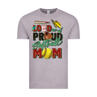 Vintage Zinc loud and proud softball mom Vintage Tee - Zillion Design Studio