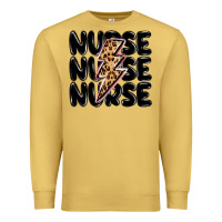 Antique Gold nurse lightning bolt Premium Sweatshirt - MaliasSmallBusiness