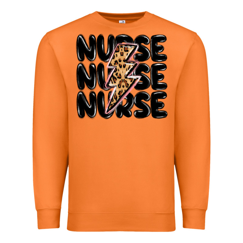 Nurse Lightning Bolt Premium Sweatshirt by MaliasSmallBusiness | Teevron