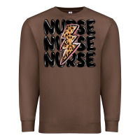 Chestnut nurse lightning bolt Premium Sweatshirt - MaliasSmallBusiness
