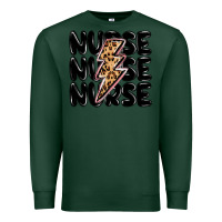 Sports Green nurse lightning bolt Premium Sweatshirt - MaliasSmallBusiness
