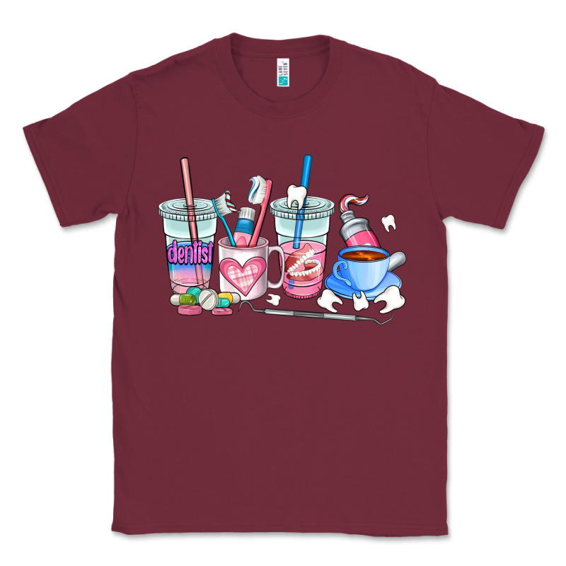 Dentist Coffee Cups Classic Tee by AdoDesignShop | Teevron