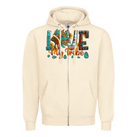 Sandshell love my tribe native american indian headdress Zipper Hoodie - Artiststas
