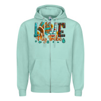 Seafoam love my tribe native american indian headdress Zipper Hoodie - Artiststas