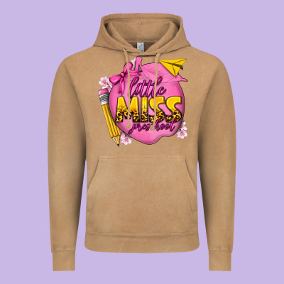 Little Miss Preschool Vintage Hoodie Designed By Texasbilliewilder