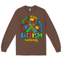 Chestnut love support accept understand autism awareness Long Sleeve Tee - Artiststas