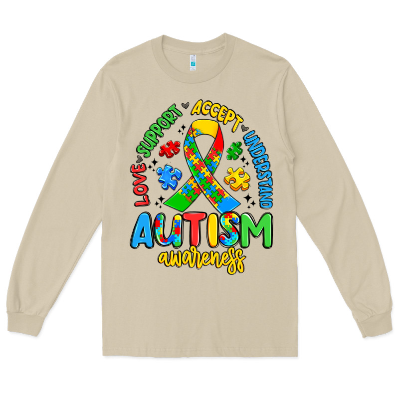 Love Support Accept Understand Autism Awareness Long Sleeve Tee by Artiststas | Teevron