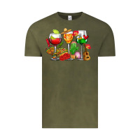 Mexico Wine Glasses Cups Vintage Tee | Teevron