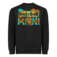 Black basketball mini with leopard Heavyweight Sweatshirt - Zillion Design Studio