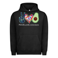 Pigment Black PEACE LOVE AVOCADOS Urban Hoodie - Bettercallsaul