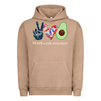 Pigment Burro PEACE LOVE AVOCADOS Urban Hoodie - Bettercallsaul