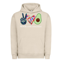 Pigment French Oak PEACE LOVE AVOCADOS Urban Hoodie - Bettercallsaul