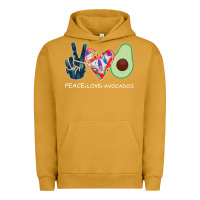 Pigment Peanut Butter PEACE LOVE AVOCADOS Urban Hoodie - Bettercallsaul