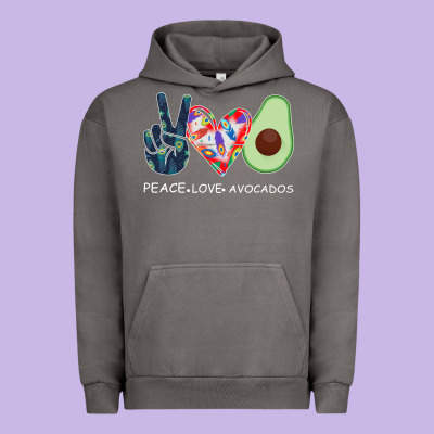 Peace Love Avocados Urban Hoodie Designed By Bettercallsaul