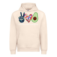 Sandshell PEACE LOVE AVOCADOS Urban Hoodie - Bettercallsaul