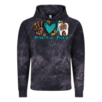 Cloud Black peace love dental Vintage Hoodie - JahusDesignShop