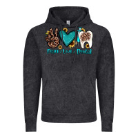 Vintage Black peace love dental Vintage Hoodie - JahusDesignShop