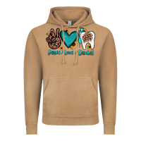 Peace Love Dental Vintage Hoodie | Teevron