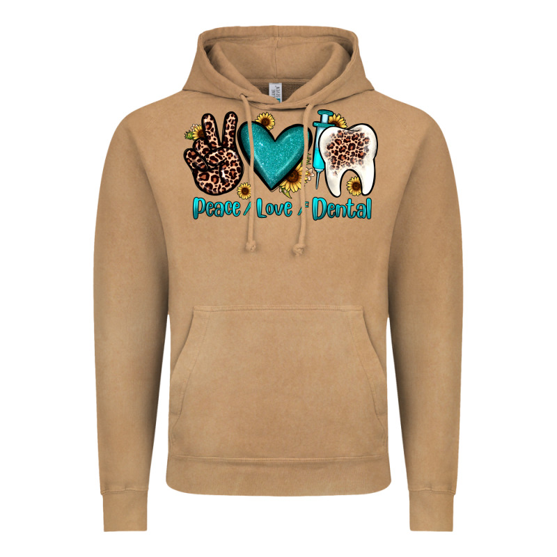Peace Love Dental Vintage Hoodie by JahusDesignShop | Teevron