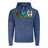 Vintage Denim peace love dental Vintage Hoodie - JahusDesignShop