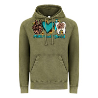 Vintage Olive peace love dental Vintage Hoodie - JahusDesignShop