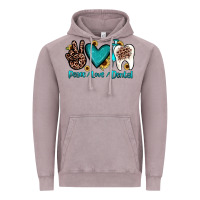 Vintage Zinc peace love dental Vintage Hoodie - JahusDesignShop