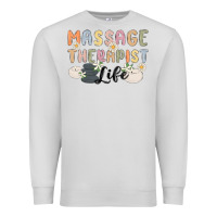 Dove Grey massage therapist life Premium Sweatshirt - MaliasSmallBusiness