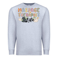 Heather Grey massage therapist life Premium Sweatshirt - MaliasSmallBusiness