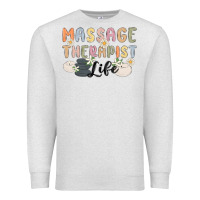 Oatmeal Heather massage therapist life Premium Sweatshirt - MaliasSmallBusiness
